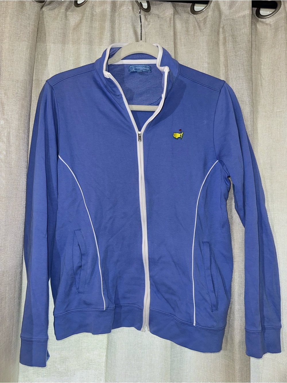 Periwinkle Blue Purple Full-Zip Magnolia Lane Masters Jacket Size Medium